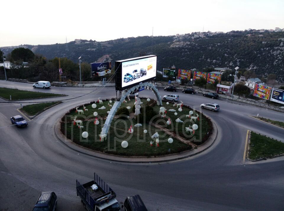Beirut double side p10 DIP348 outdoor led display
