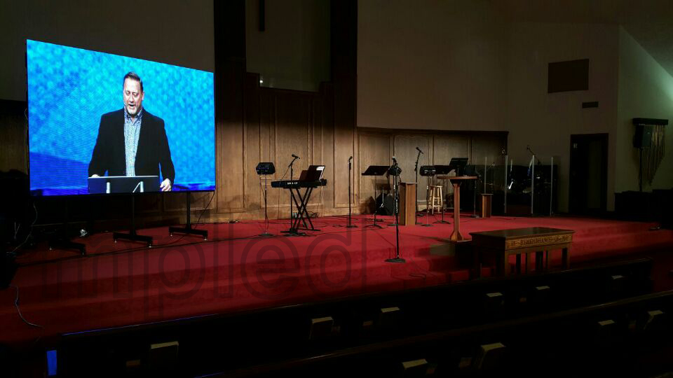 Orange City Church P3.91 indoor LED display