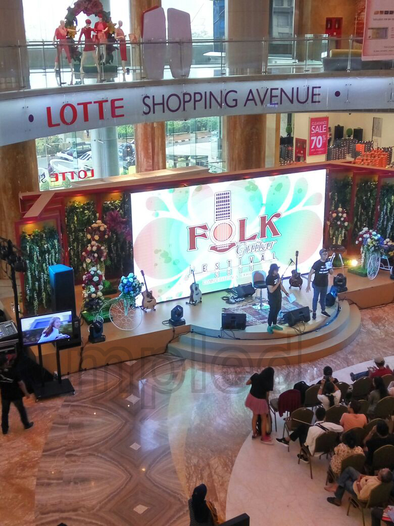 Lotte shopping avenue indoor rental LED Display P6.25 smd
